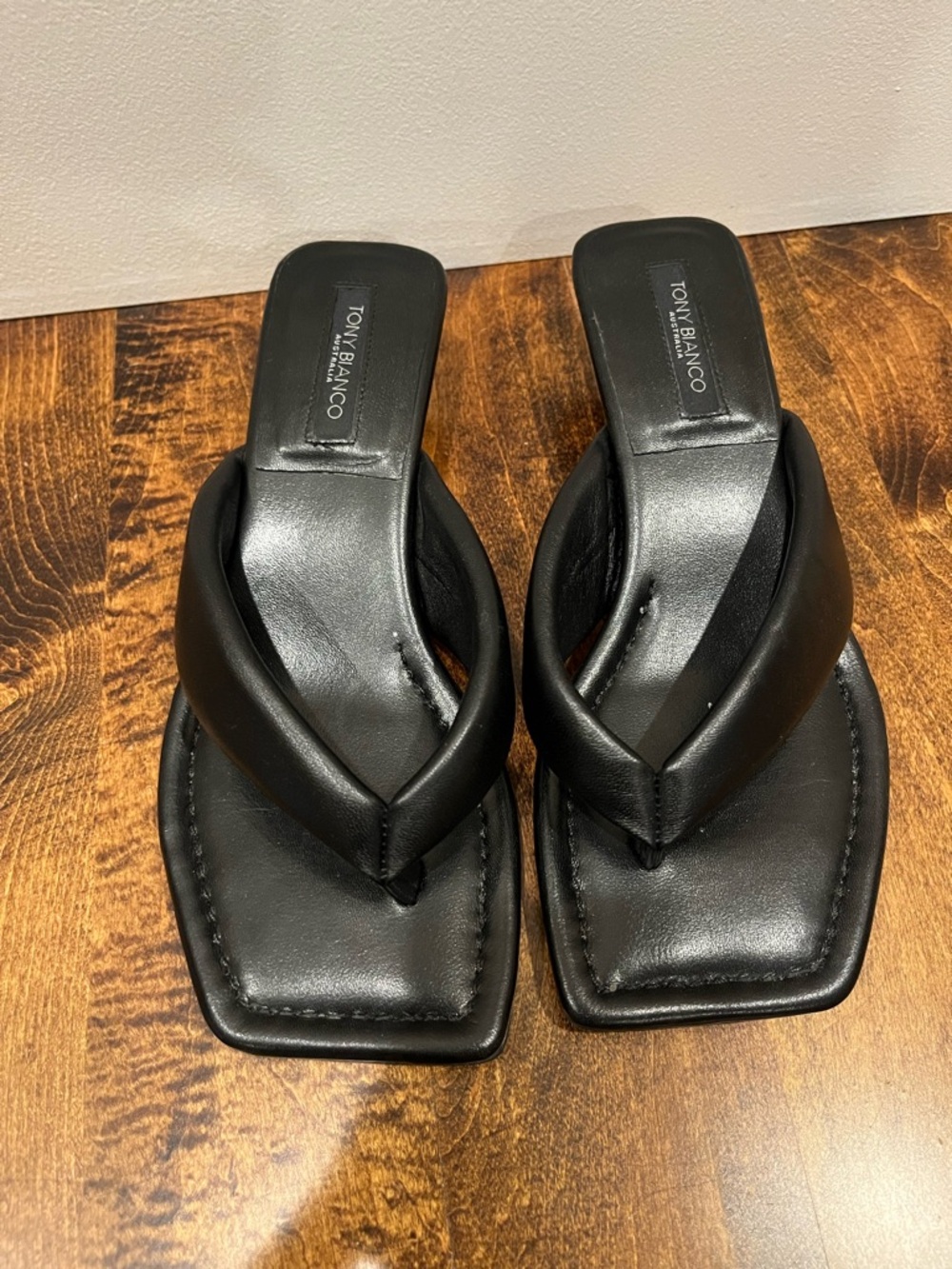 Tony Bianco Tropic Mule in Black, Size 6.5